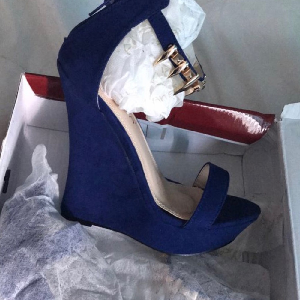 Blue heels